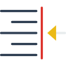 26_align dim acroos sheet icon